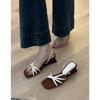 French Temperament Beautiful Roman Sandals Women's 2025 New Open-toed Wedge Heel Versatile High Heels