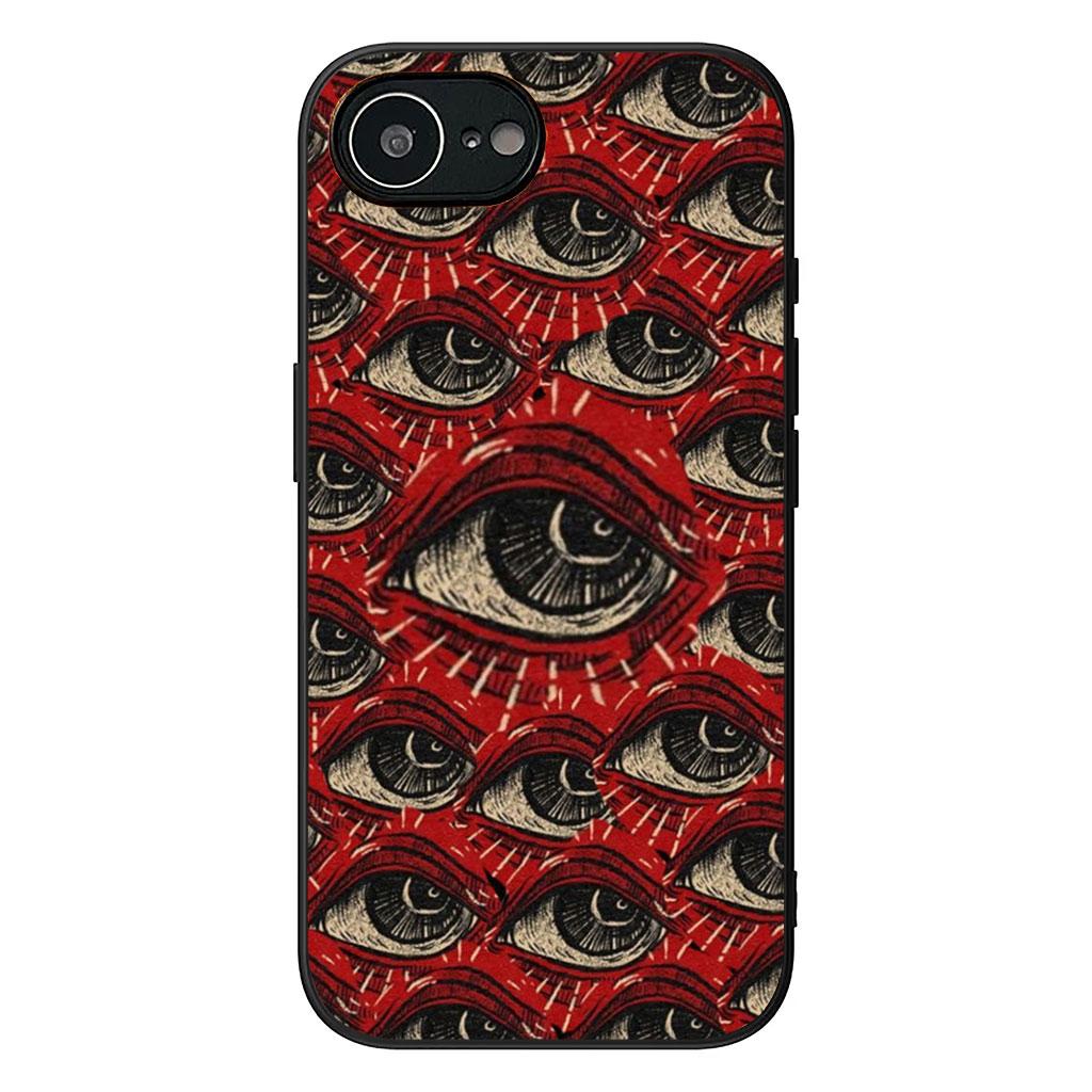 Cover for Apple iPhone 17 16 11 Pro XS Max XR 6 7 8 Plus 16E SE 2020 Air 5 SE2 Phone Case Eyes Spooky Scary Face