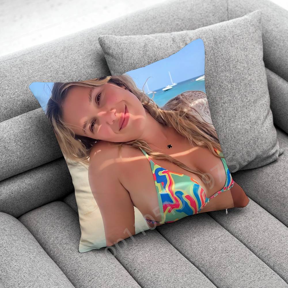 M-Millie Bobby Brown Throw Pillow Case For 55cm 30cm 50cm 45*45cm 40cm Square Chair Pillowcase Case