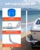Boat Trailer Guides, 775 Mm/1205 Mm Height Guide Poles, 2PCS High-Hardness Steel Trailer Guide-Ons, Adjustable Guide Poles with PVC Pipes, for Ski
