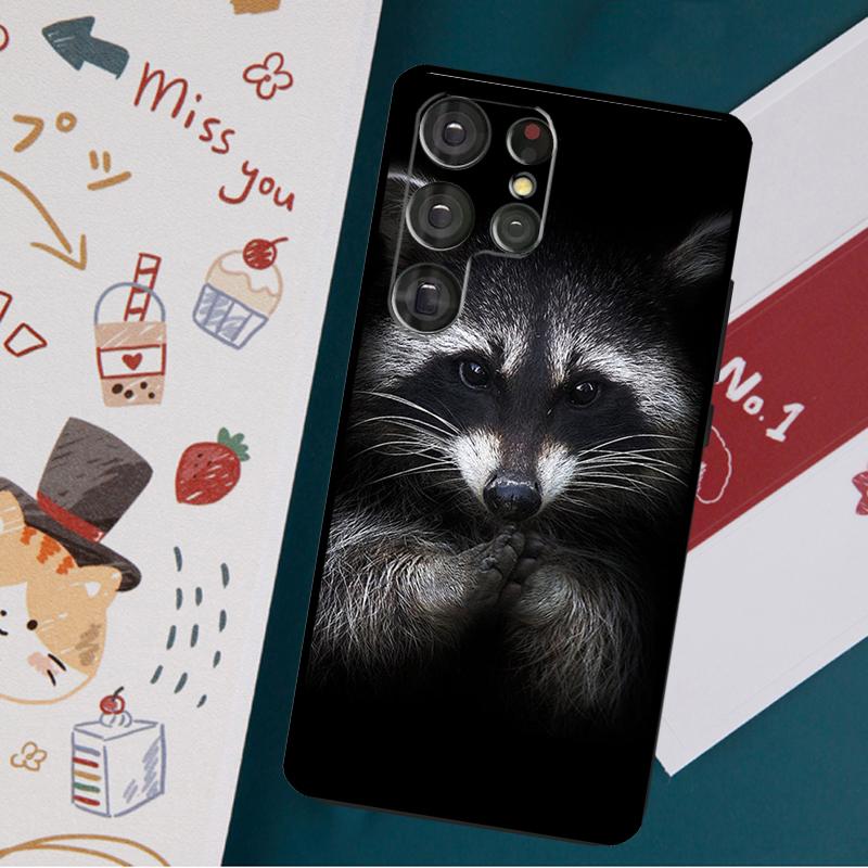 

Чехол с изображением енота для Samsung Galaxy S23 S21 S22 Ultra Plus S20 FE Note 20 Note 10 S8 S9 S10 Plus Galaxy S21 Plus