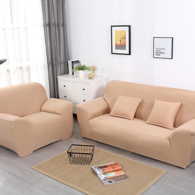 

Elastic Full Coverage Anti-Slip Sofa Protector - Solid Color Sofa Cover with Tight Fit Seat Cushion 1-seater (90-140cm)