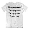 I Write Code T-Shirt Programmer T-Shirt Wishful Thinking Tee Computer Shirt