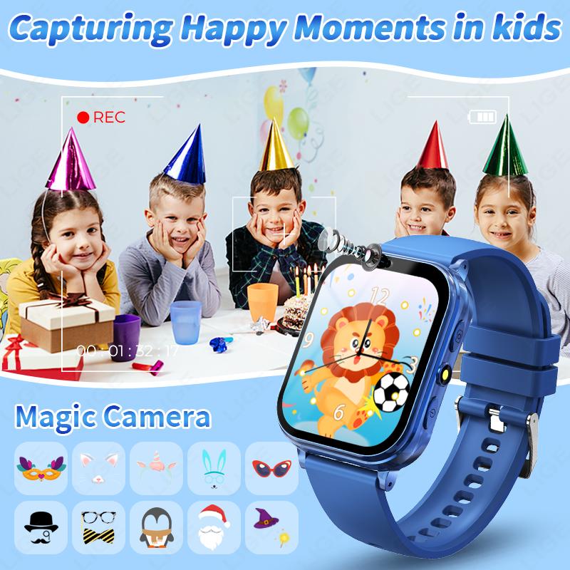 Children's Smart Watch Age 3-12 Years Old Kid Watch Learning Game Camera Video Audio Story Child Smartwatch Girl Boy Gift