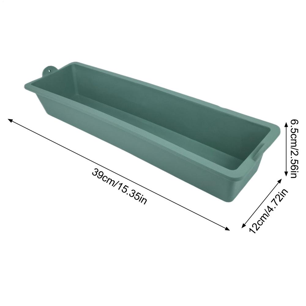 

Goat Feeder Heavy Duty Large Capacity Universal Easy Clean Water Trough Goat Feeding Supplies For Farm Animal Ranch Outdoor зелёный