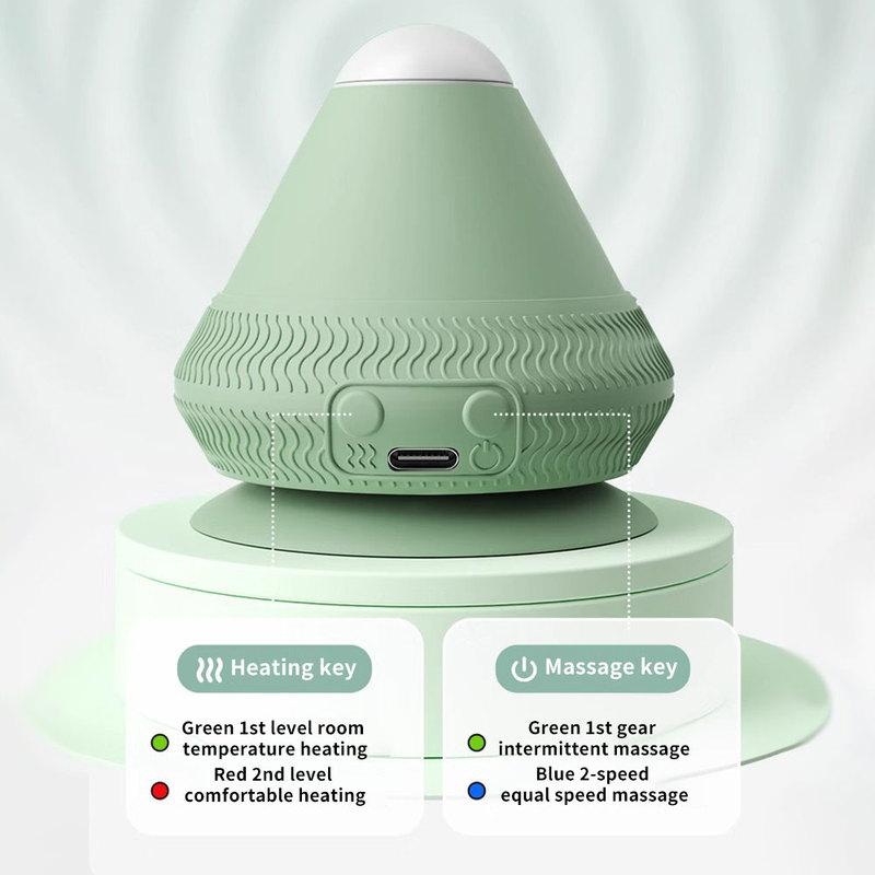Electric Absorption Fascia Ball Massage Ball Vibration Hot Compress Foot Bottom Muscle Relaxation Suction Cup Neck Membrane Mass