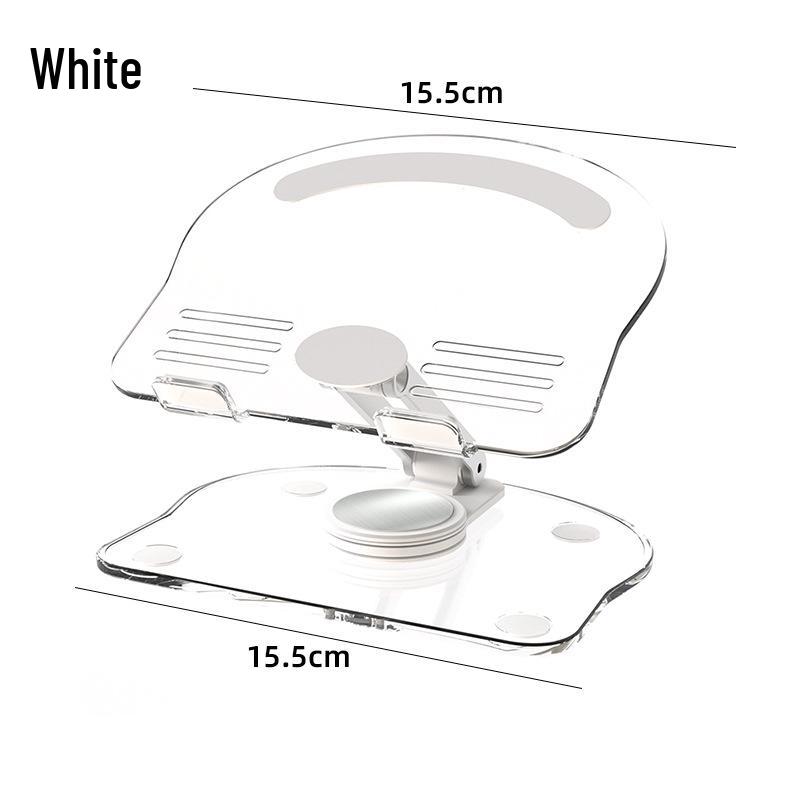 Acrylic Rotatable Phone and Tablet Stand - Transparent Desktop Holder