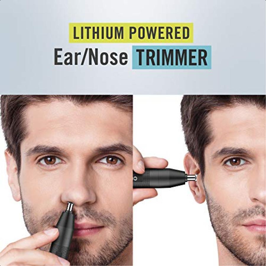 Man Nose Hair Trimmer for Men For Nose Ear and Eyebrows Patent 360 Bevel Blade for No Pull No Snag Trimming Experience Cordl Li