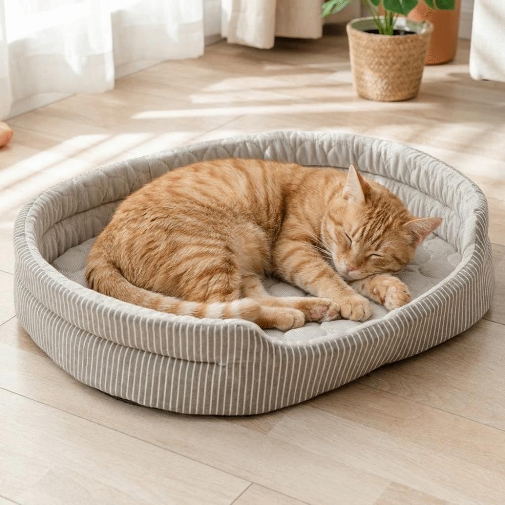 Atmungsaktives Hunde Kühlbett Rutschfeste Katzen Schlafmatte Haustierkorb Haustier Kühlmatte Hunde Katzen