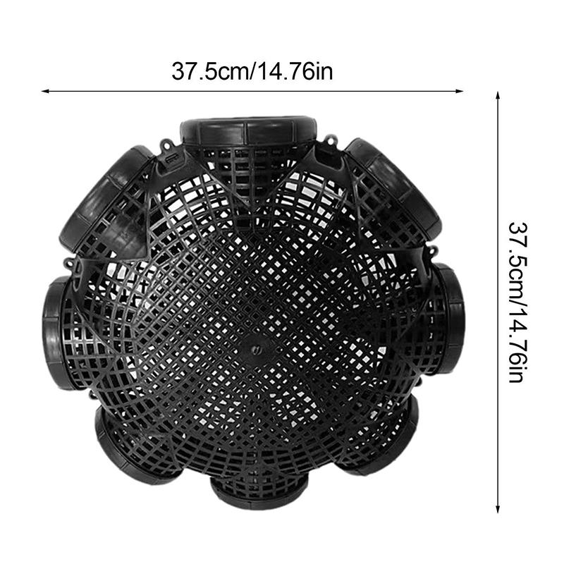 Black Fish Net Cage Fishnet Finless Eel Loach Trap Fishing Pot Durable Plastic Container Mud Cage Container Fishing Traps