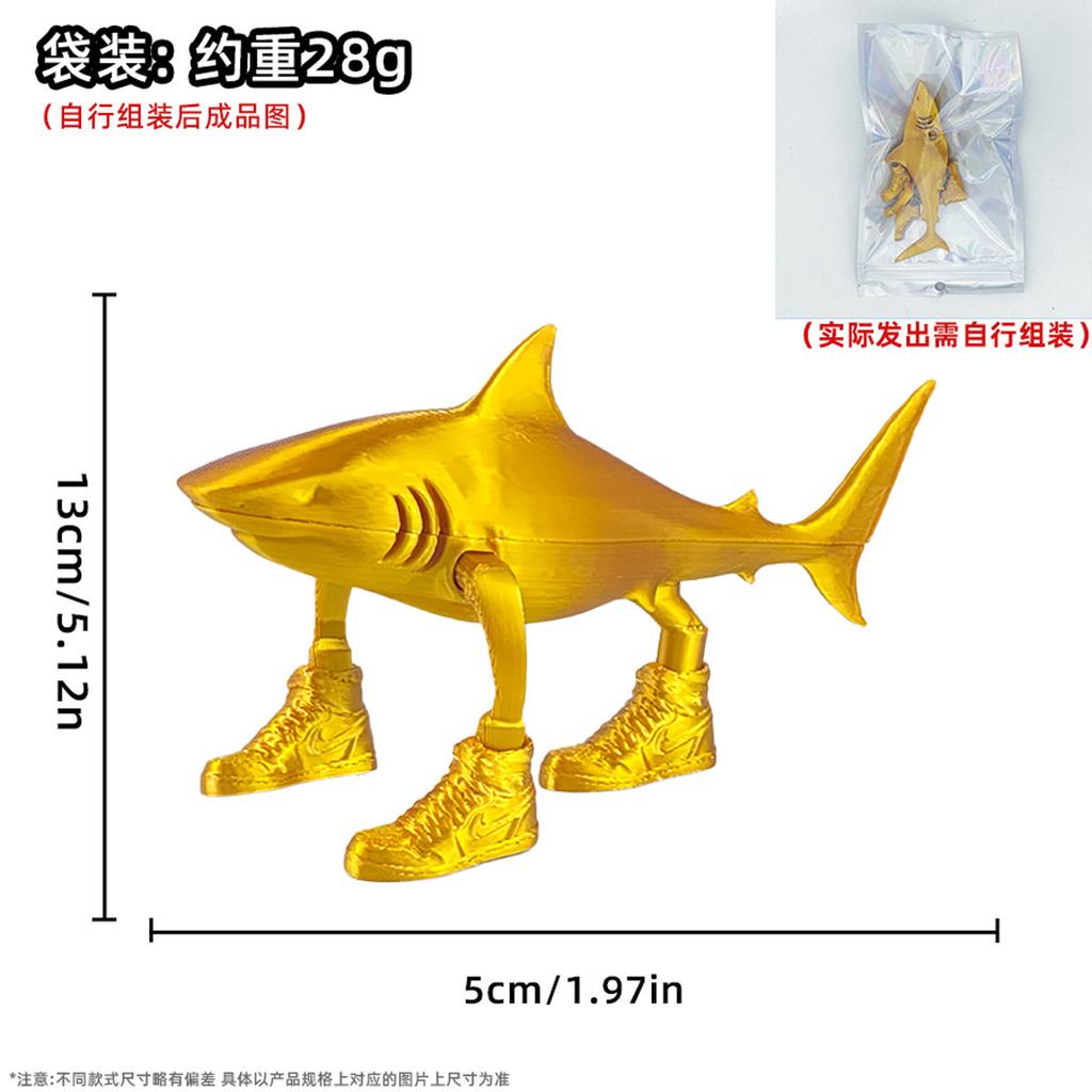 TungTungTungSahur Shark Figurine Figure Brainrot Figure Desktop Decoration Tralalero Tralala Figure Ornament Funny Doll 3D Print
