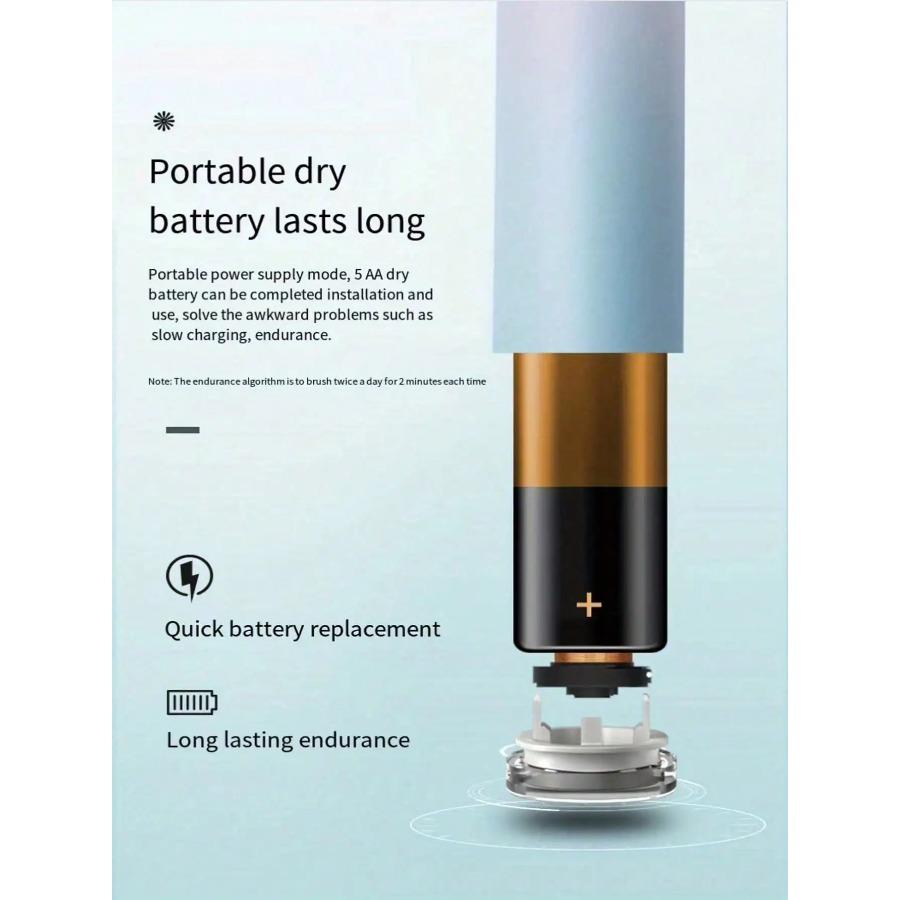 Adult Automatic  Toothbrush Couples Set Electric Toothbrush Suitable For Home Or Travel Use Random Brush Head Color