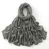 Muslim Modal Hijab Cotton Rayon Scarf for Women Double Stitching Wide Edge Rayon Shawl Islamic Thin Soft Viscose Turban Headband