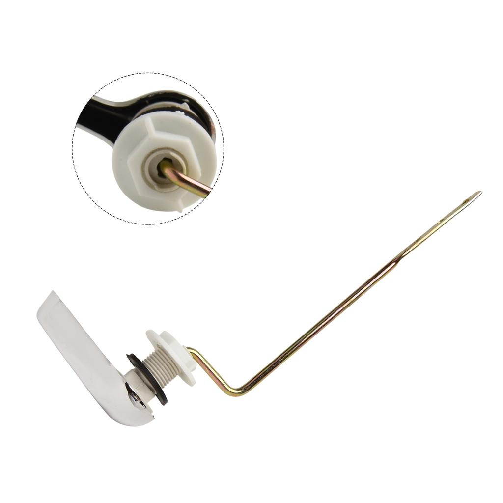 Chrome Toilet Flush Lever Handle Designed to Fit Most Toilet Tanks