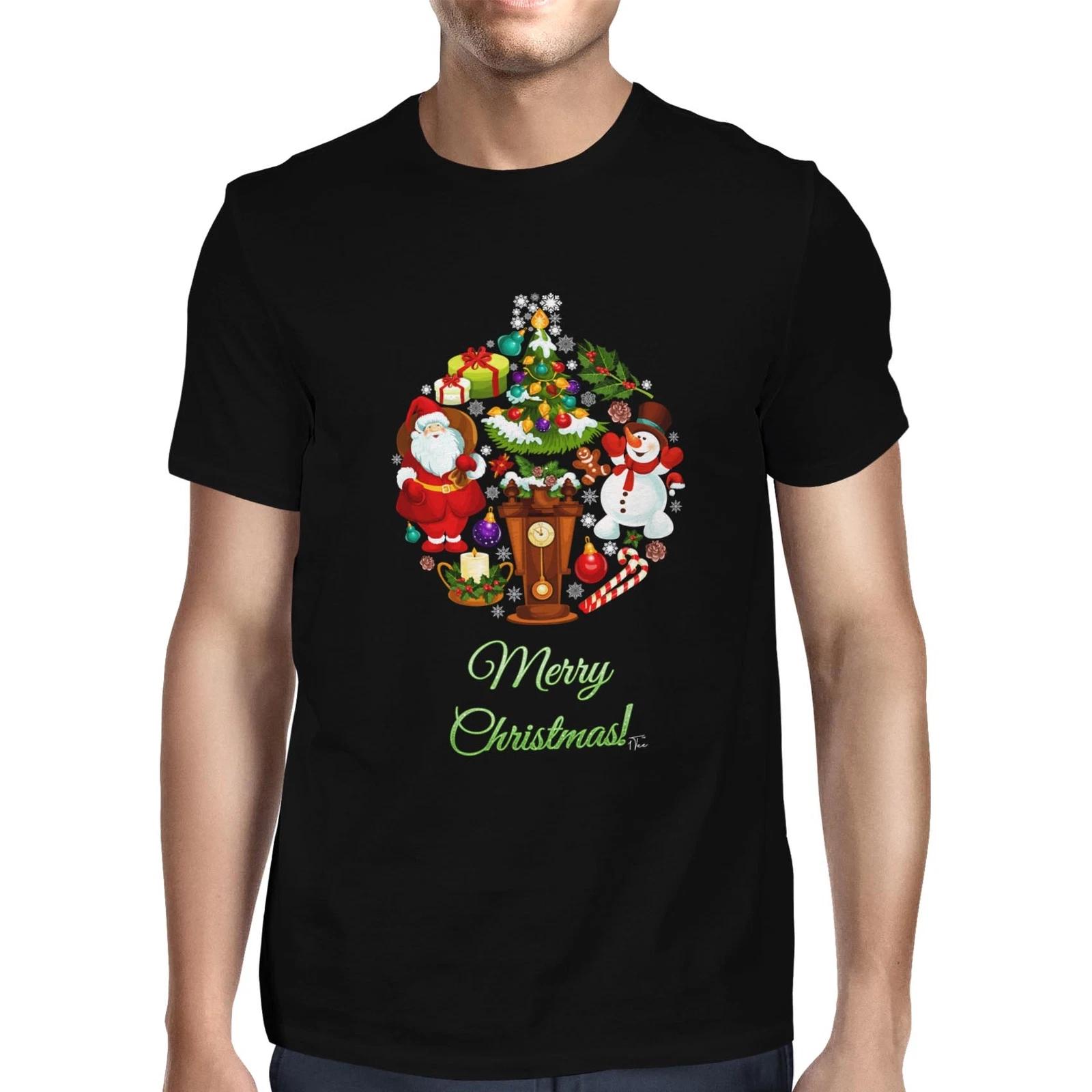 1Tee Mens Merry Christmas Bauble Made of Christmas Favourites T-Shirt L