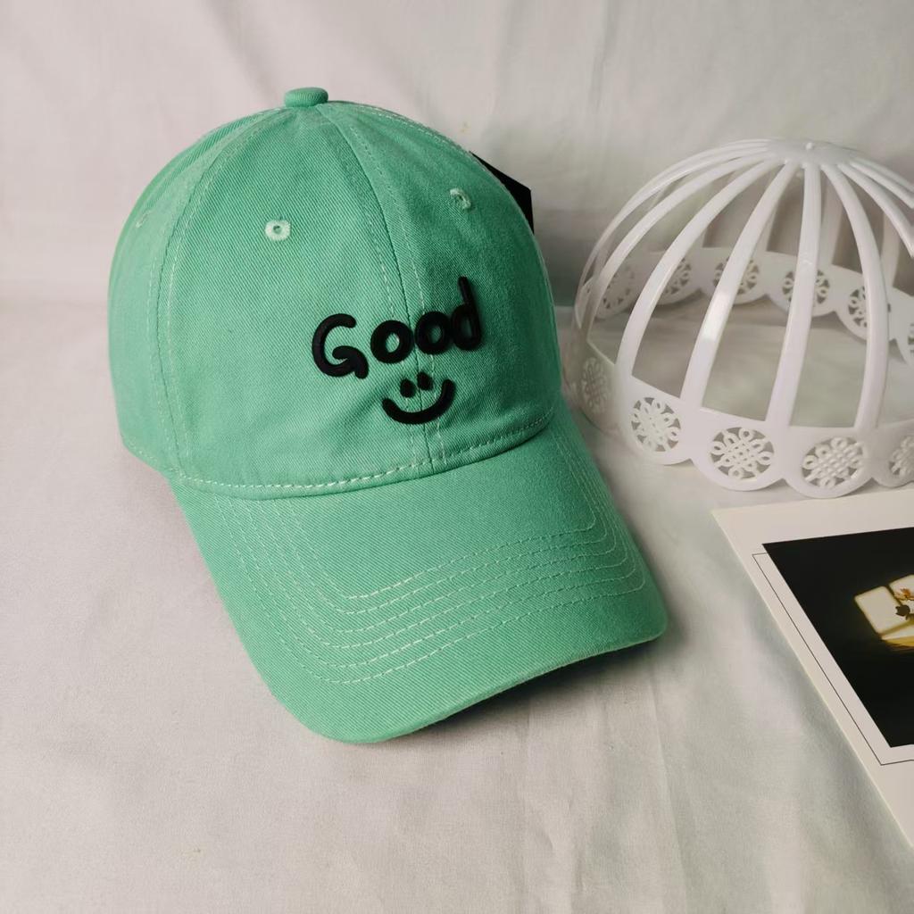 Smiley Hat Spring and Summer Casual Cap Thin Breathable Male and Female Couples Sunshade Versatile Baseball Cap Fashion Sunscreen