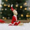 Wacky Santa Claus Ornaments, Resin Christmas Figurine Tabletop Indoor Home Decor, Thoughtful Present for Family and Friends