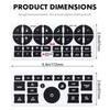 Car Radio Dashboard Control Button Repair Decals Decorative Sticker A/C Button Sticker Interior Decor for GMC Chevrolet Accessor