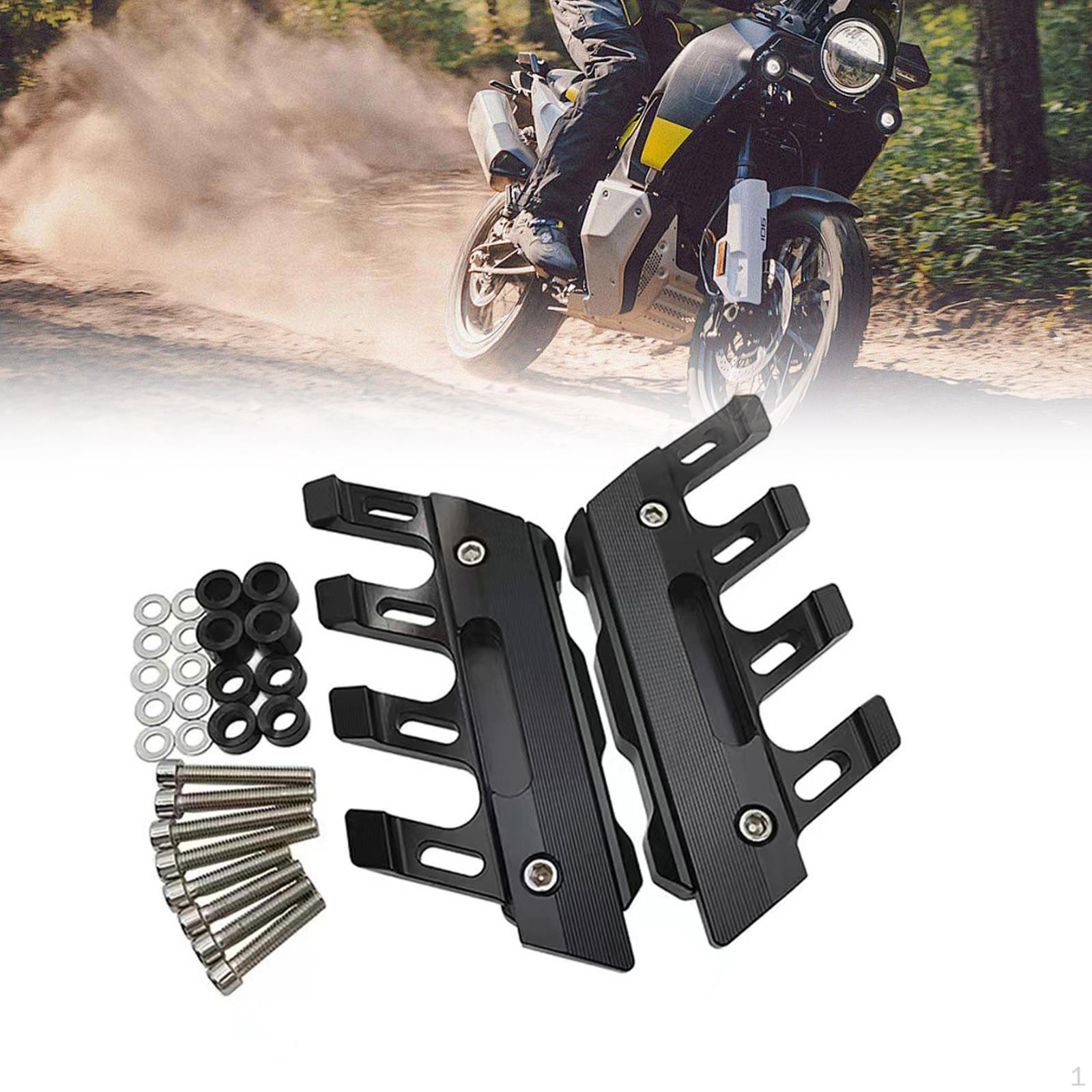 

Motorcycle Front Fork Guard Easy to Install Sturdy Side Protector Protection Mudguard Sliders чёрный