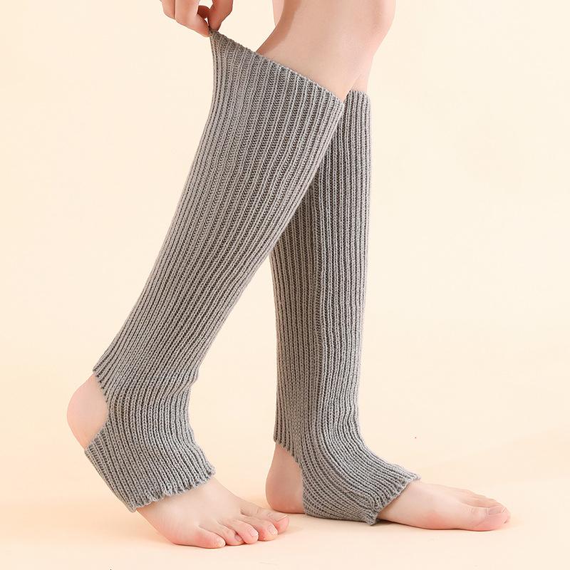 Trendy Girls Long warmer Socks JK Solid Color knee High Socks Dance Yoga Leg Protector Knitted Foot Socks
