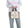 1pc, Tennis Racket Pattern Illustration. Printed Thermal Bag, Insulation Bag, Insulated Bag. Not for Food Contact. Suitable for