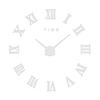 Roman Numbers Acrylic Mirror Surface DIY Sticker Wall Clock Living Room Decor