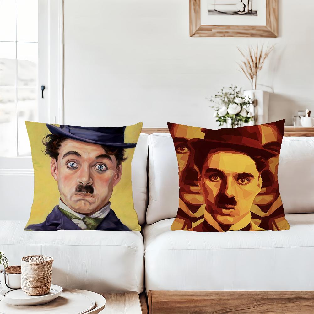 Mime C-Charlie C-Chaplin Kissenbezug Büro Kissen Geeignet für Sofa Auto Schlafzimmer Dekorative Kissenhülle