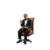 16cm The Godfather Michael Corleone Handsome Doll Hand-Made Model Sitting Posture Gesture Exchangeable Ornaments Toy Gift