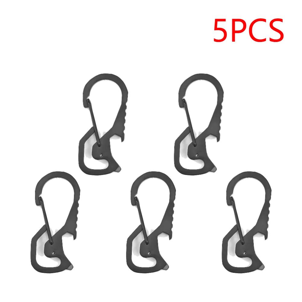Climbing Carabiner Stainless Steel Waist Hanging Carabiners Multifunctional Practical Mountaineering Buckle Hiking Equipment
