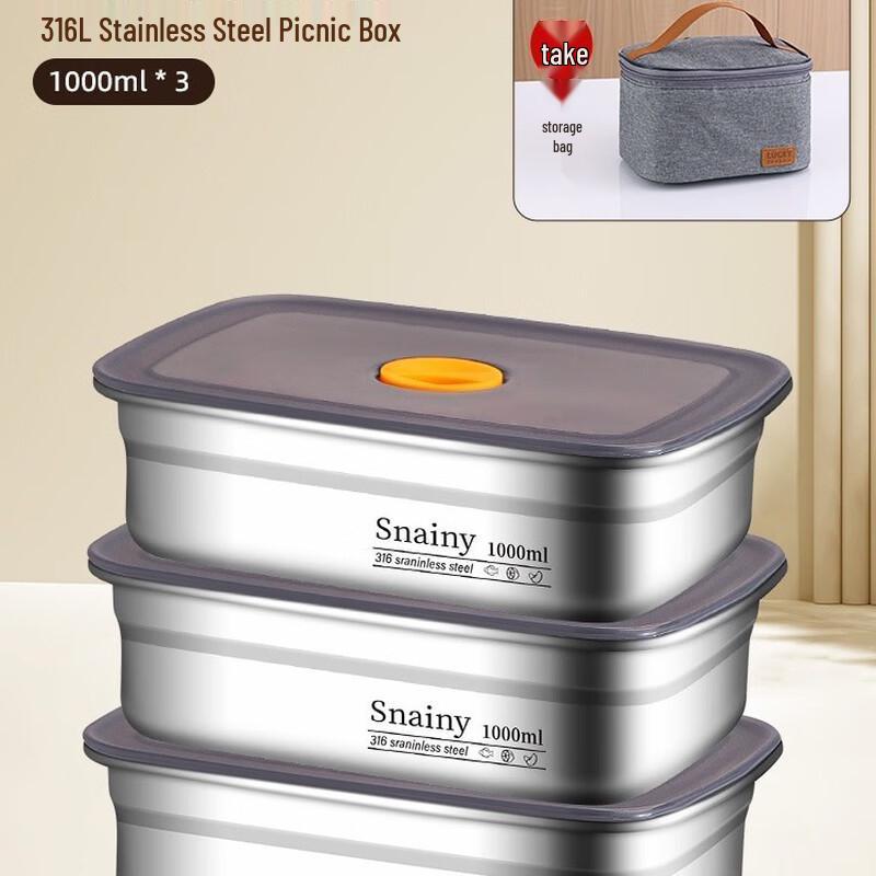 

Wutuo Stainless Steel Food Storage Container Set