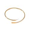 Metal Surround Two Ends Squashed Metal Open Arm Ring Bracelet Punk Simple Earrings Jewelry