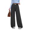 Cozy Straight-Leg Drapey Trousers