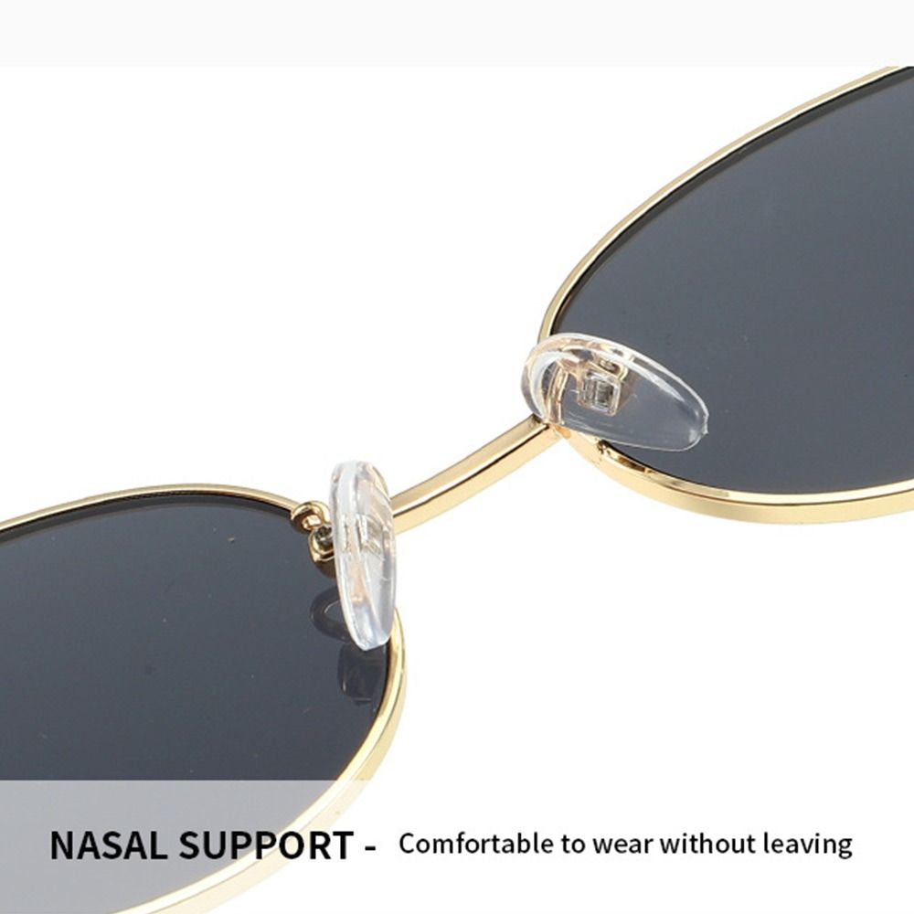 Retro Driving Shades Outdoor Sports Punk Style Eyewear Oval Frame Sunglasses  for Women & Men