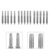 5pcs Diamond Coated Carbide Burrs for Chainsaw Chain Sharpening Jig, Cylindrical Grinding Heads 4.0/4.8/5.5mm, 6mm Shank, Silver
