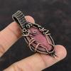 Rhodonite Pendant Copper Wire Wrapped Pendant Gemstone Copper Jewelry Handmade Pendant Healing Stone Pendant Gift For Her Wire Wrap Jewelry