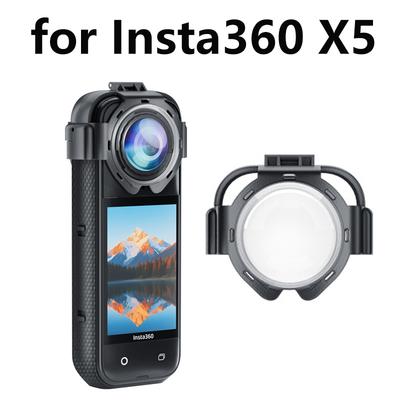 Upgrade Lens Guard for Insta360 X5 Optical Glass Lens Protective Cover for Insta 360 X5 Removable Anti-Scratch Accessories