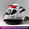 DOT Certified Motorcycle Helmet Unisex Rider Full Face Fog Proof Retro Personalized Full Coverage Style for Motorbike Riding