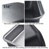 Cooking Baking Pan Non-stick Convenient Black Carbon Steel Home Cake Loaf for Chocolate Brownies