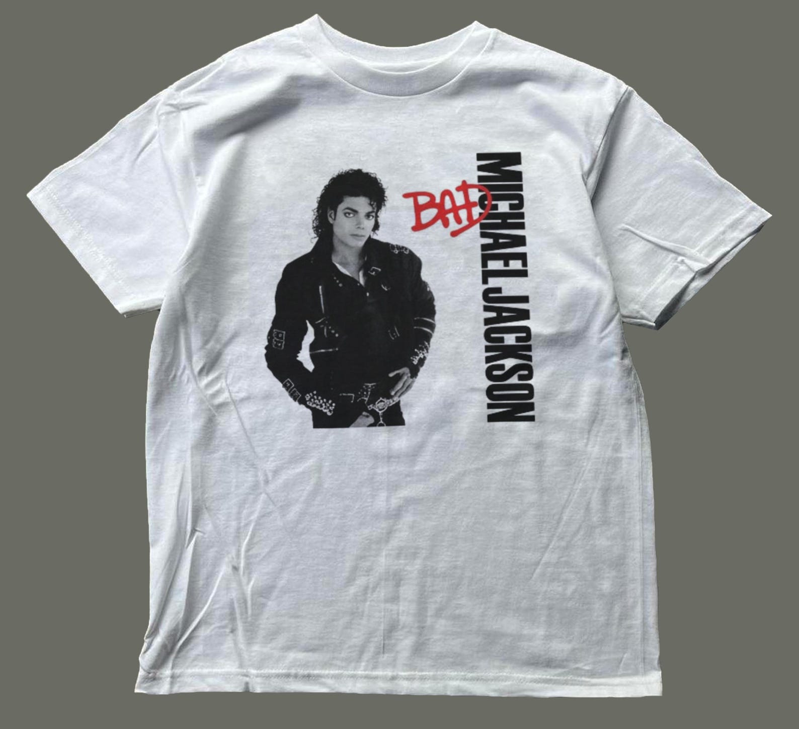 Michael Jackson White Tee,unisex,graphic tee XL