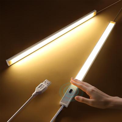 Luce Sottopensile Cucina LED Barra Luminosa per Mobile in Alluminio Striscia Luminosa Brillante Lampada con Sensore di Movimento Senza Contatto Per Armadio Bancone
