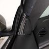 2PCS Soft Carbon Fiber A-pillar Speaker Frame Trim For Jaguar F-TYPE 2013-