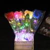 4er-Pack Künstliche Rose mit LED-Licht Leuchtende Rosenblüten Geschenk für Ehefrau Freundin Oma