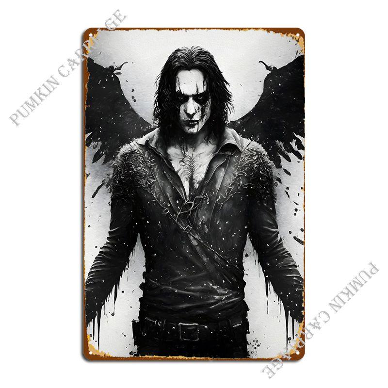 

Eric Draven Metal Plaque Poster Printing Wall Plaque Wall Decor Printing Wall Decor Tin Sign Poster 20x30cm（7.8x11.8inch）