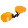 Clip On Glasses UV Protection Blue Light Blocking Rimless Glasses 180 Degree Vertical Flip Orange