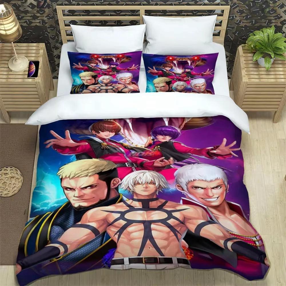KOF Game Cartoons 3D Printed Bedding Sets Exquisite Bed Supplies Set Duvet Cover Comforter Set Bedding Set Luxury Birthday Gift