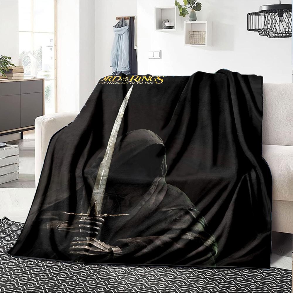 1pc The Lord of the Rings Fellowship of the Ring Flannel Blanket Soft Warm Throw for Home, Office, Travel, All-Season Cozy Bedding Gift L1466