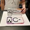 Lens Stand Holder Transparent For Magsafe Magnetic Case For iPhone 17 Pro Max Air 16 15 14 13 Gradient Wireless Charging Cover