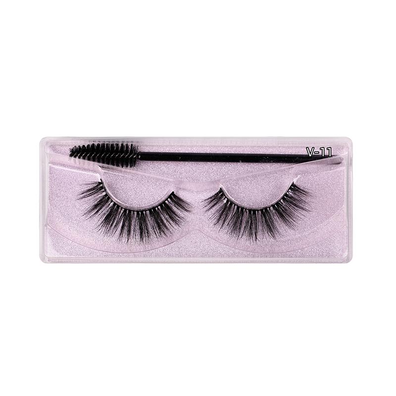 3D 5D Faux Mink False Eyelashes With Lash Boxes Custom Logo High Quality 15-20Mm 25Mm Mink Strip Lashes