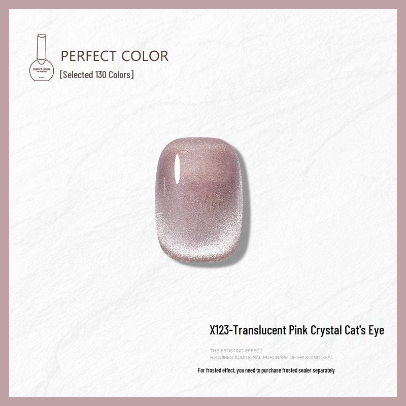 Nail Gel Polish: 130 New Nude & Bright Colors - Ice Translucent, Phototherapy, Glitter, Cat Eye Finish