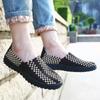Summer Men Braid Beach Shoes Women Casual Weave Slip On Outdoor Flats Tennis Sneakers for Couples
